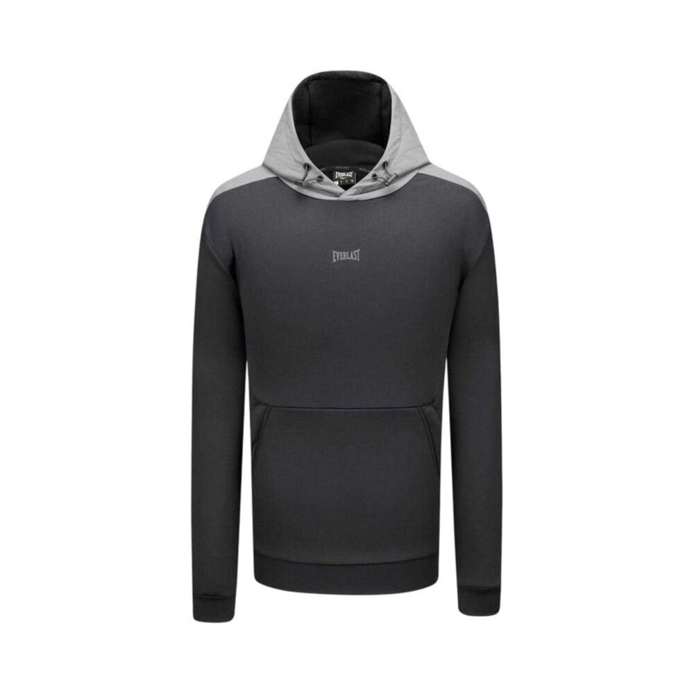 Everlast Mens Polyester Hoodie / Black/Carbon
